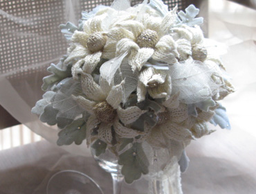 フランネルフラワーのブーケ